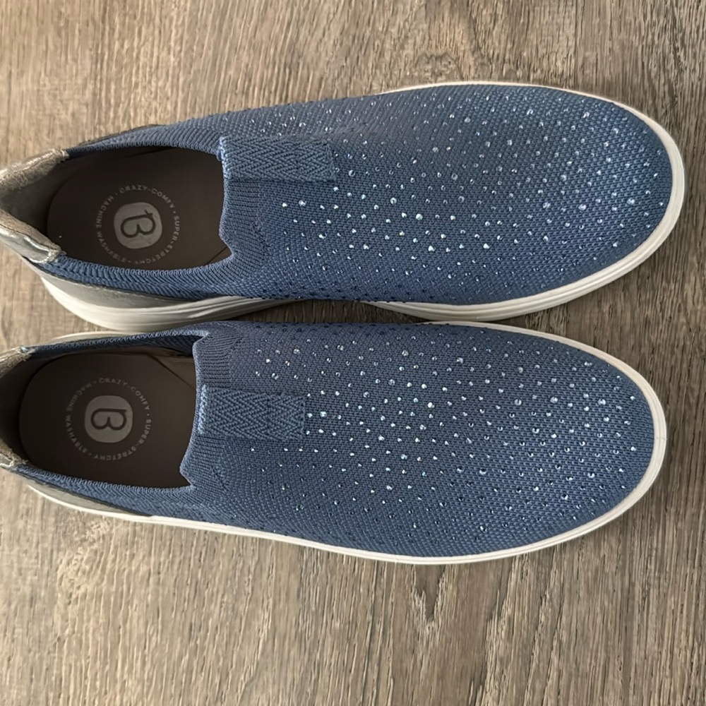 Bezees  Blue Slip-On Women's Shoes